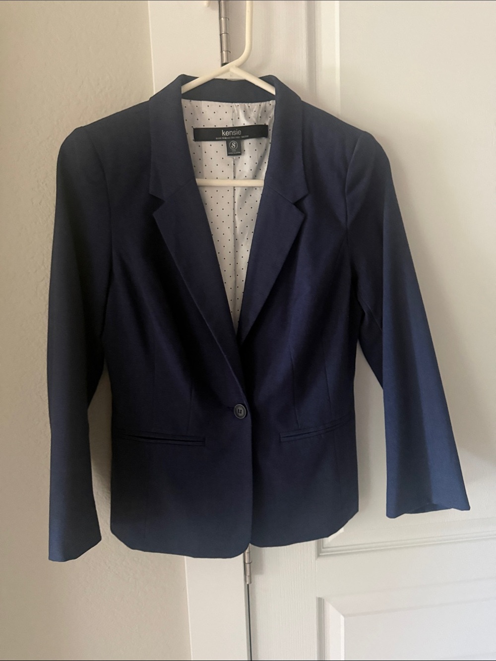Women’s Navy Blazer Jacket - Classic Tailored Style